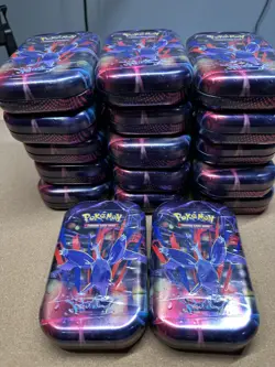 Lot of 17 Factory Sealed Pokemon TCG: Mega Heroes Mini Tin (Mega Latias) - Image 5