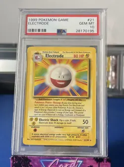 Pokemon Electrode Base Set Unlimited Rare #21 PSA 10 Gem Mint - Image 1