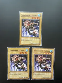 Yugioh Terrorking Salmon IOC-060 Common Unlimited Edition LP/MP X3 - Image 1