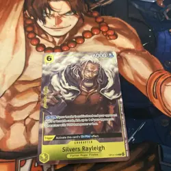 One Piece CCG TCG Silvers Rayleigh Full Art Op14-108 - Image 1
