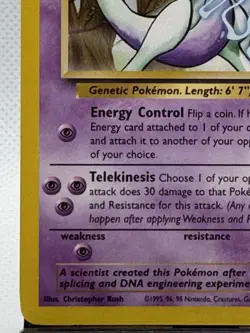 Pokemon Card Mewtwo Black Star Promo 12 Near Mint 12 - Image 5