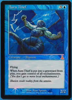 Aura Thief FOIL Urza's Destiny PLD Blue Rare MAGIC CARD (ID# 509097) ABUGames - Image 1