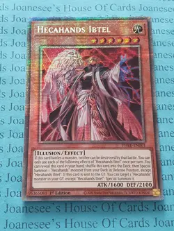 PHRE-EN001 Hecahands Ibtel Starlight Rare Yu-Gi-Oh Card 1st Edition New b NMint - Image 1