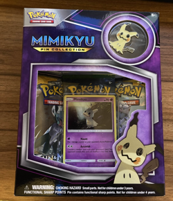 Pokemon Mimikyu Pin Collection Box Sealed Sun & Moon Booster Packs Promo Card - Image 1