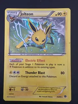 Pokemon Card TCG Jolteon 26/98 XY-Ancient Origins Holo Rare NM/VLP - Image 1