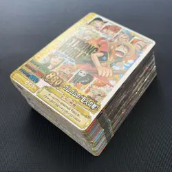 One Piece LUFFY NAMI ZORO HANCOCK Treasure World Date Carddass Lot of 72 Card - Image 1