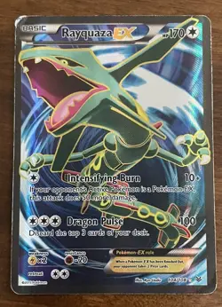 Pokemon TCG Rayquaza EX Full Art Holo Ultra Rare Card 104/108 Roaring Skies - Image 1