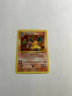 Charizard 4/102 Shadowless Base Set Holo Rare Pokemon Card Possible Good GradeU - Image 1