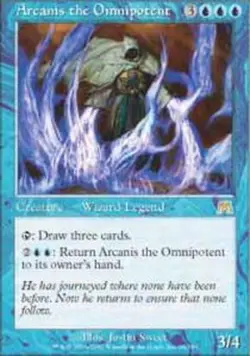 1x Heavily Played, English Arcanis the Omnipotent - Foil - Onslaught - Image 1