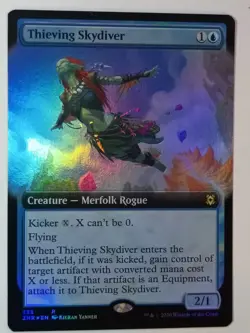 Thieving Skydiver x1 Foil Extended ZNR Zendikar Rising MTG Magic the Gathering - Image 1