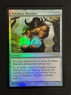 1x MTG Vedalken Shackles (Foil) - Modern Masters (MMA) #218 - Magic - Image 1