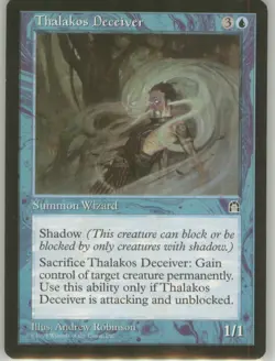 Thalakos Deceiver Vintage LP Non-Foil Stronghold MTG - Image 1