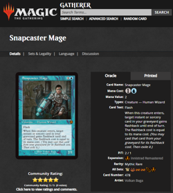 2025 MTG Magic the Gathering Innistrad Remastered Retro Foil 478 Snapcaster Mage - Image 3