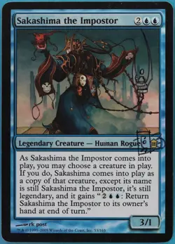 Sakashima the Impostor FOIL Saviors of Kamigawa NM SIGNED ARTIST ALTERED 409598 - Image 1
