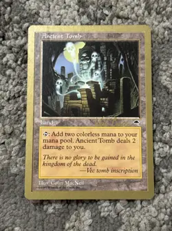 Magic the Gathering - Ancient Tomb - Kai Budde - World Champ. Tokyo 1999 - Image 1