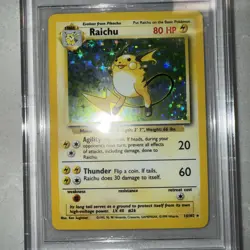 Pokemon BGS 8.5 NM-MT+ Raichu 014/102 Base Set Unlimited Holo (9.5 Subs!) - Image 5