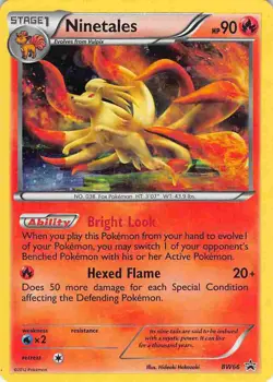 Ninetales BW66 Promo BW Black Star Promos Pokemon LP - Image 1