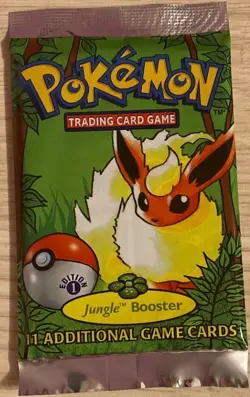 Pokemon 1st Edition Jungle Booster Pack | FACTORY SEALED WOTC - Image 1