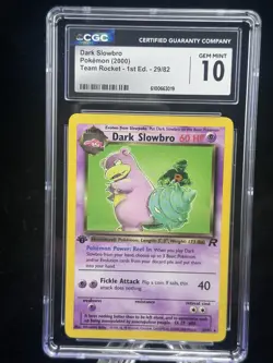Dark Slowbro #29 Non-Holo 1st Edition Team Rocket 2000 Pokemon CGC 10 😈 - Image 1