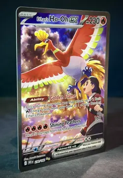 Ethan's Ho-Oh ex 230/182 Pokemon Destined Rivals - NM - Pack fresh - Image 2