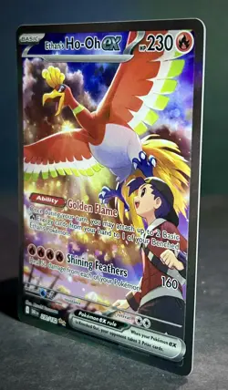Ethan's Ho-Oh ex 230/182 Pokemon Destined Rivals - NM - Pack fresh - Image 3