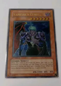 Vampire's Curse - PTDN-EN090 - Ultimate Rare - 1st Ed Light Play- Yu-Gi-Oh X1 - Image 1
