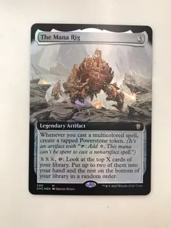 The Mana Rig Foil Extended Borderless MTG Magic the Gathering Card NM Mint DMC - Image 1