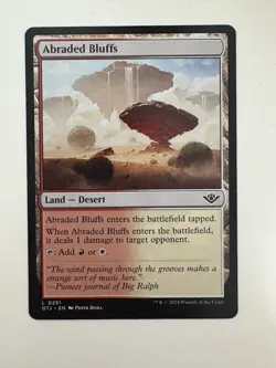Abraded Bluffs MTG Magic the Gathering Card NM Near Mint OTJ - Image 1