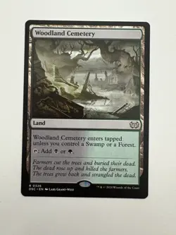 Woodland Cemetery MTG Magic the Gathering Card NM Near Mint DSC - Image 1
