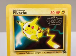Pikachu 04/53 WOTC Black Star Movie Promo Pokemon Card - Moderately Played - Image 3
