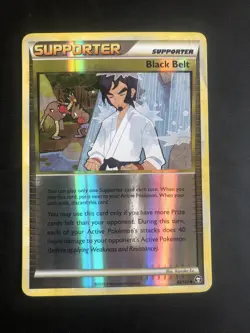 85/102 Black Belt Reverse Holo HS Triumphant Reverse Holo Pokemon Card - Image 1