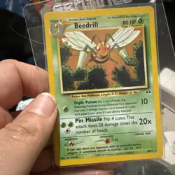 Beedrill 18/75 Neo Discovery Non Holo Pokemon Card LP - Image 1