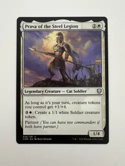 Prava of the Steel Legion MTG Magic the Gathering Card NM Near Mint CMR - Image 1