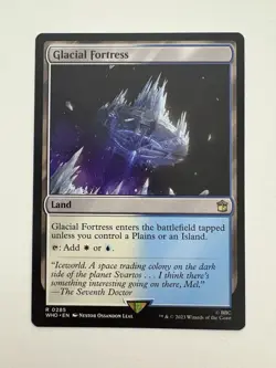 Glacial Fortress MTG Magic the Gathering Card NM Near Mint WHO - Image 1