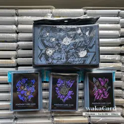 (Bundle of 4) NEW Pokemon Card TCG Cool x Metal Card Deck Case and Card Sleeves - Image 1