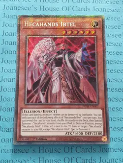 PHRE-EN001 Hecahands Ibtel Starlight Rare Yu-Gi-Oh Card 1st Edition New c - Image 1