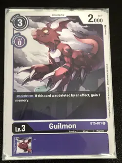 Digimon Card Game Guilmon BT5-071 U NM - Image 1