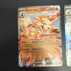 Pokemon cards: Arcanine ex 224/198 & Arcanine ex 032/198 Scarlet & Violet - Image 2