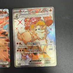 Pokemon cards: Arcanine ex 224/198 & Arcanine ex 032/198 Scarlet & Violet - Image 3