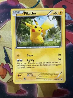 Pokemon Cards Pikachu Non Holo 48/162 XY Breakthrough LP 2015 - Image 1