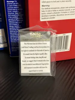 Pokemon #150 MEWTWO 23k Gold Plated Trading Card 1999 Burger King W CERT of AUTH - Image 2