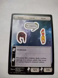 MTG Unfinity Sticker Sheet - Trendy / Circus / Pirate #002 - Image 1