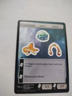 MTG Unfinity Sticker Sheet - Contortionist / Otter / Storm #015 - Image 1