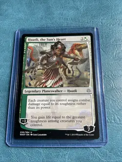 Huatli, the Sun's Heart War of the Spark Regular Planeswalker LP 230 MTG - Image 1