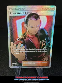 Giovanni's Exile 67/68, Hidden Fates, Pokemon, NM - Image 1