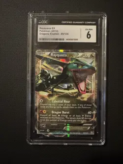 2012 Pokemon BW Dragons Exalted Rayquaza EX #85 -NM/Exc Rare - CGC 6 - Image 1