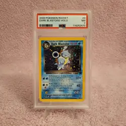 2000 Pokemon Rocket #3 Dark Blastoise Holo PSA 7 - Image 1