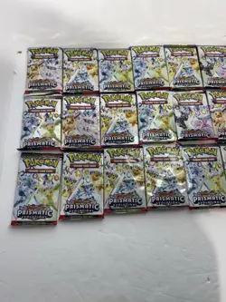 30x Pokemon Prismatic Evolutions Booster Pack Lot - 30 Factory Sealed Packs - Image 2