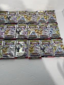 30x Pokemon Prismatic Evolutions Booster Pack Lot - 30 Factory Sealed Packs - Image 3
