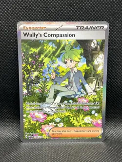 Wally’s Compassion 186/132 SIR Mega Evolution SPECIAL ILLUSTRATION RARE Pokemon - Image 3